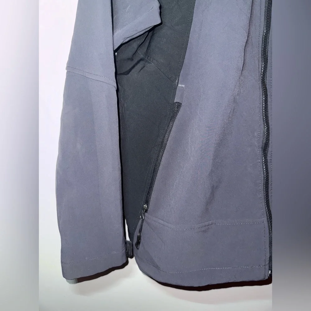 The North Face Summit Series Zip Up Collar Jacket Grey/Black Nylon Size Medium